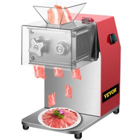 VEVOR Commercial Meat Cutting Machine, 551 Lbs/H 850W Meat Shredding Machine, 3.5mm Blade Electric Meat Cutter, Stainless Steel Restaurant Food C
