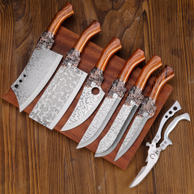 7-piece Set Of Plastic Handle Scissors (Option: 7piece set)