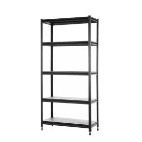 Storage shelves with 5 adjustable levels, garage storage shelves, heavy-duty metal shelves, practical shelf units (Color: As pic)